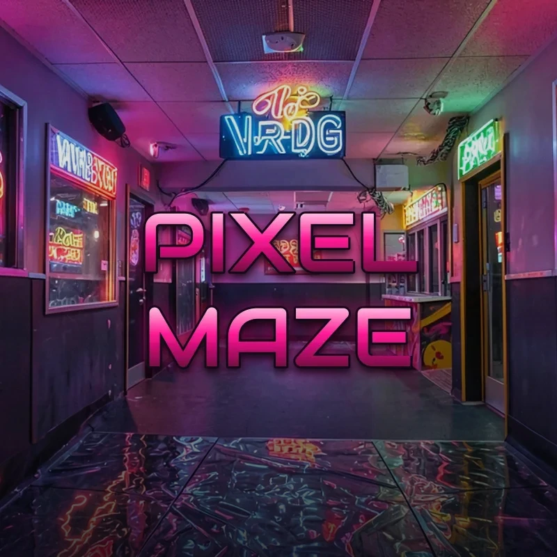 Pixel Maze background