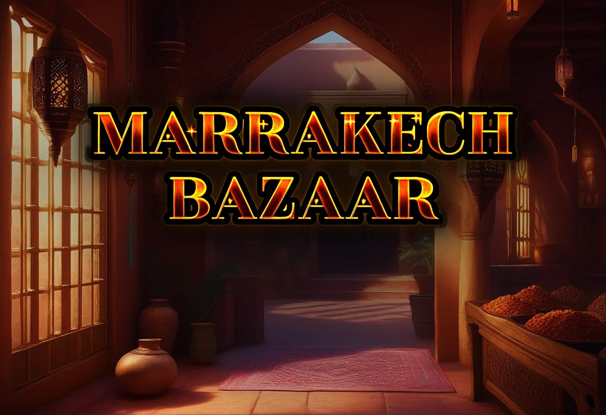 Marrakech Bazaar background