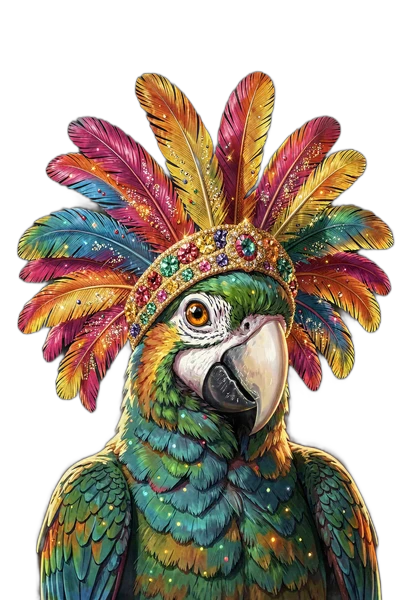 Plumas the Carnival Macaw