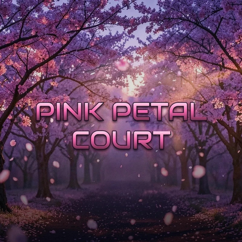 Pink Petal Court background