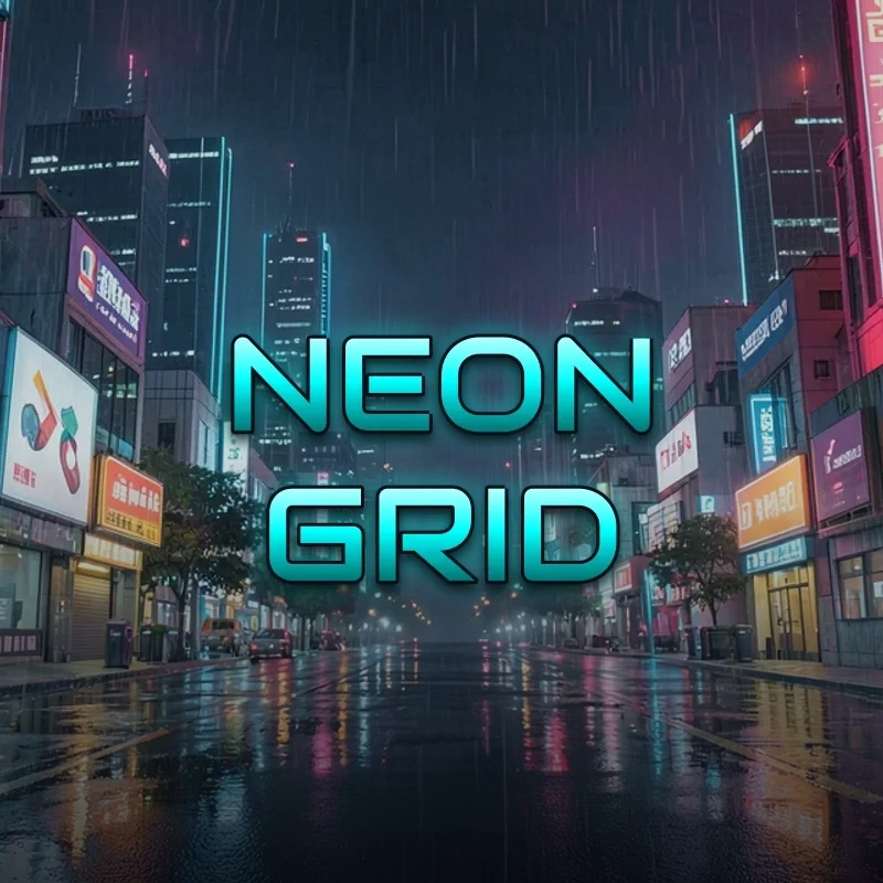 Neon Grid background